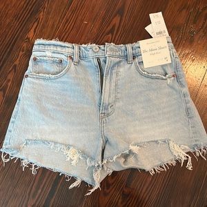 NWT Denim Shorts - Abercrombie - The Mom Short - Size 27